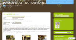 Desktop Screenshot of bangkokbudgetboutiquehotels.wordpress.com