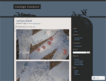 Tablet Screenshot of collagecouture.wordpress.com