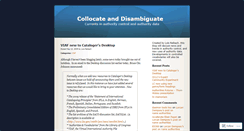 Desktop Screenshot of collocate.wordpress.com