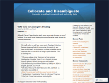 Tablet Screenshot of collocate.wordpress.com