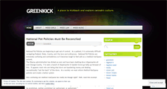 Desktop Screenshot of greenkick.wordpress.com