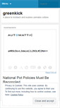 Mobile Screenshot of greenkick.wordpress.com