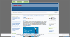 Desktop Screenshot of pinoytoday.wordpress.com