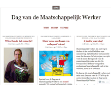 Tablet Screenshot of dagvandemaatschappelijkwerker.wordpress.com