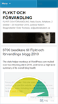 Mobile Screenshot of flyktochforvandling.wordpress.com