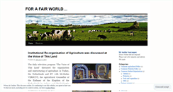 Desktop Screenshot of forafairworld.wordpress.com