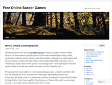 Tablet Screenshot of freeonlinesoccergames.wordpress.com
