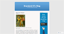 Desktop Screenshot of brandonk10.wordpress.com