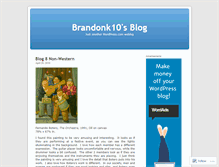 Tablet Screenshot of brandonk10.wordpress.com