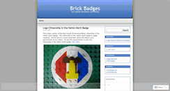 Desktop Screenshot of brickbadges.wordpress.com