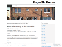 Tablet Screenshot of hapevillehomes.wordpress.com