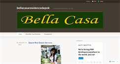 Desktop Screenshot of bellacasaresidencedepok.wordpress.com