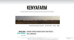 Desktop Screenshot of kenyafarm.wordpress.com
