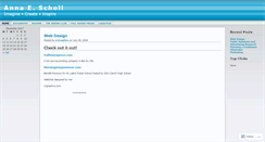 Desktop Screenshot of annascholl.wordpress.com