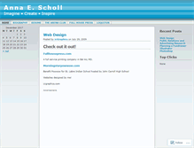 Tablet Screenshot of annascholl.wordpress.com