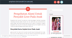 Desktop Screenshot of pengobatanalamipenyakitliverpadaanak.wordpress.com