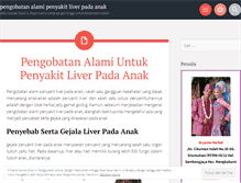Tablet Screenshot of pengobatanalamipenyakitliverpadaanak.wordpress.com
