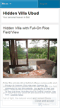 Mobile Screenshot of hiddenvillaubud.wordpress.com