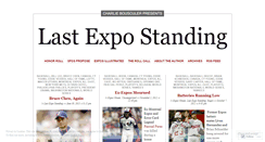 Desktop Screenshot of lastexpostanding.wordpress.com