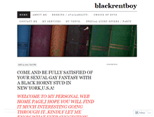 Tablet Screenshot of blackrentboy.wordpress.com