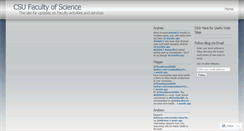 Desktop Screenshot of csuscience.wordpress.com