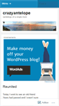 Mobile Screenshot of crazyantelope.wordpress.com