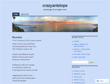 Tablet Screenshot of crazyantelope.wordpress.com