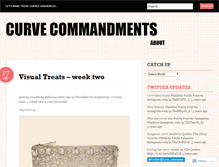 Tablet Screenshot of curvecommandments.wordpress.com