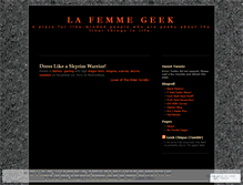 Tablet Screenshot of blaqfashiongeek.wordpress.com