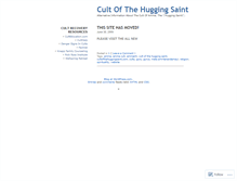 Tablet Screenshot of cultofthehuggingsaint.wordpress.com