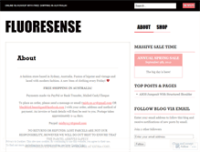 Tablet Screenshot of fluoresense.wordpress.com