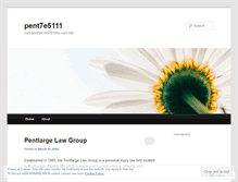 Tablet Screenshot of pent7e5111.wordpress.com