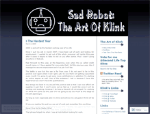 Tablet Screenshot of klinkart.wordpress.com