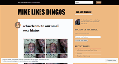 Desktop Screenshot of mikelikesdingos.wordpress.com