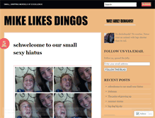 Tablet Screenshot of mikelikesdingos.wordpress.com
