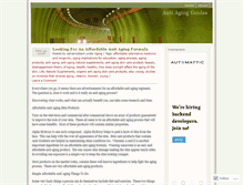 Tablet Screenshot of antiagingguide.wordpress.com