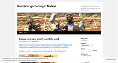 Desktop Screenshot of malawicontainergardening.wordpress.com