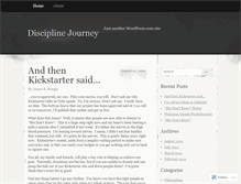 Tablet Screenshot of disciplinejourney.wordpress.com