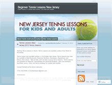 Tablet Screenshot of newjerseytennislessonsforkidsadults.wordpress.com