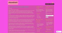 Desktop Screenshot of desireenieuwskrant.wordpress.com