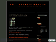 Tablet Screenshot of bsclibrary.wordpress.com