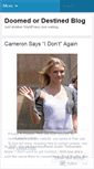 Mobile Screenshot of doomedordestined.wordpress.com