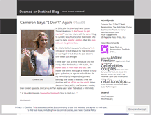 Tablet Screenshot of doomedordestined.wordpress.com