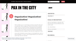 Desktop Screenshot of paxinthecity.wordpress.com