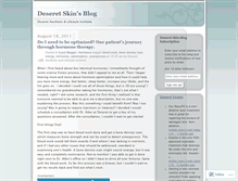 Tablet Screenshot of deseretskin.wordpress.com