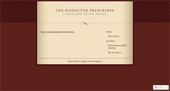 Desktop Screenshot of bizdoctor.wordpress.com