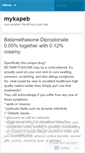 Mobile Screenshot of mykapeb.wordpress.com