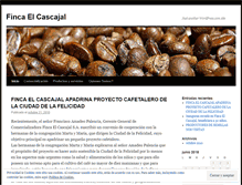 Tablet Screenshot of fincaelcascajal.wordpress.com