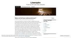 Desktop Screenshot of loewenzahnswelt.wordpress.com