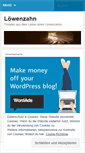 Mobile Screenshot of loewenzahnswelt.wordpress.com
